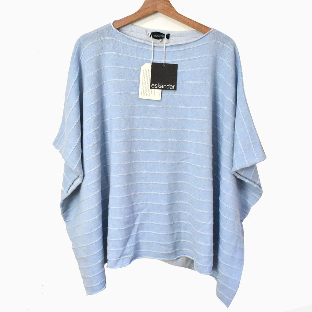 Eskandar NWT $1985 Knit Poncho Sweater Top Sz O/S